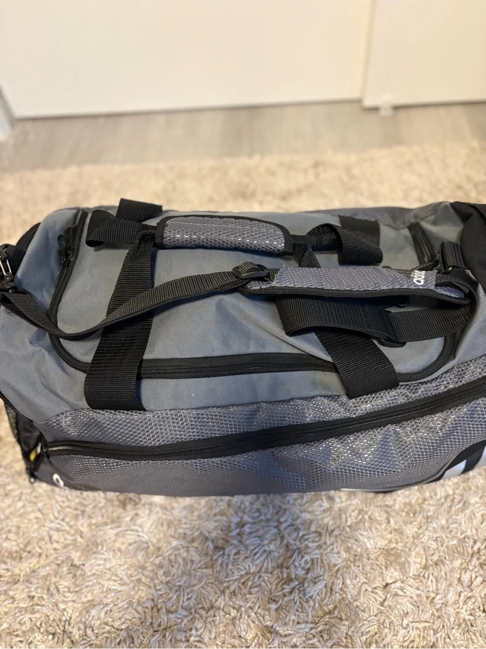 adidas team speed Gray Duffel Bag